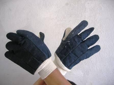 GUANTE PALMA SENCILLA DE MEZCLILLA.