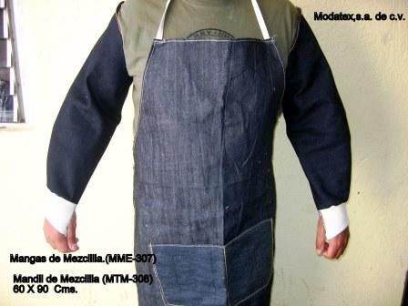 MANDIL DE MEZCLILLA 90X60 CMS.